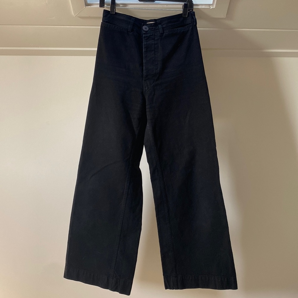 Jesse Kamm black size 6 sailor pant